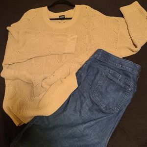 Cable knit sweater